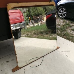 Vintage Wooden Framed Mirror
